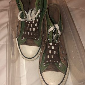 CONVERSE Double layer green and brown